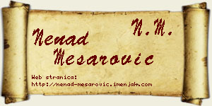 Nenad Mesarović vizit kartica